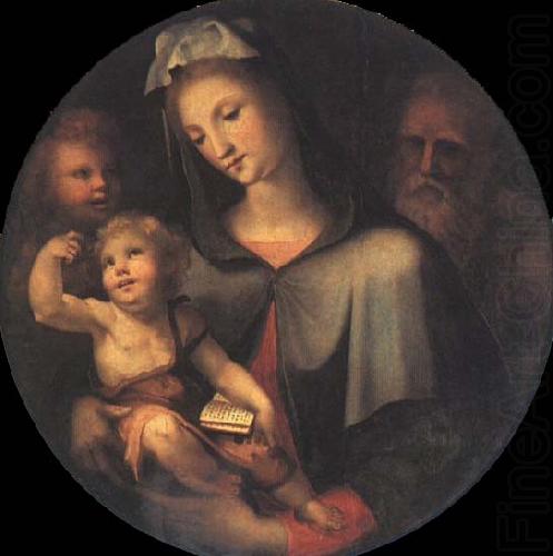 The Holy Family with Young Saint John around, Domenico Beccafumi